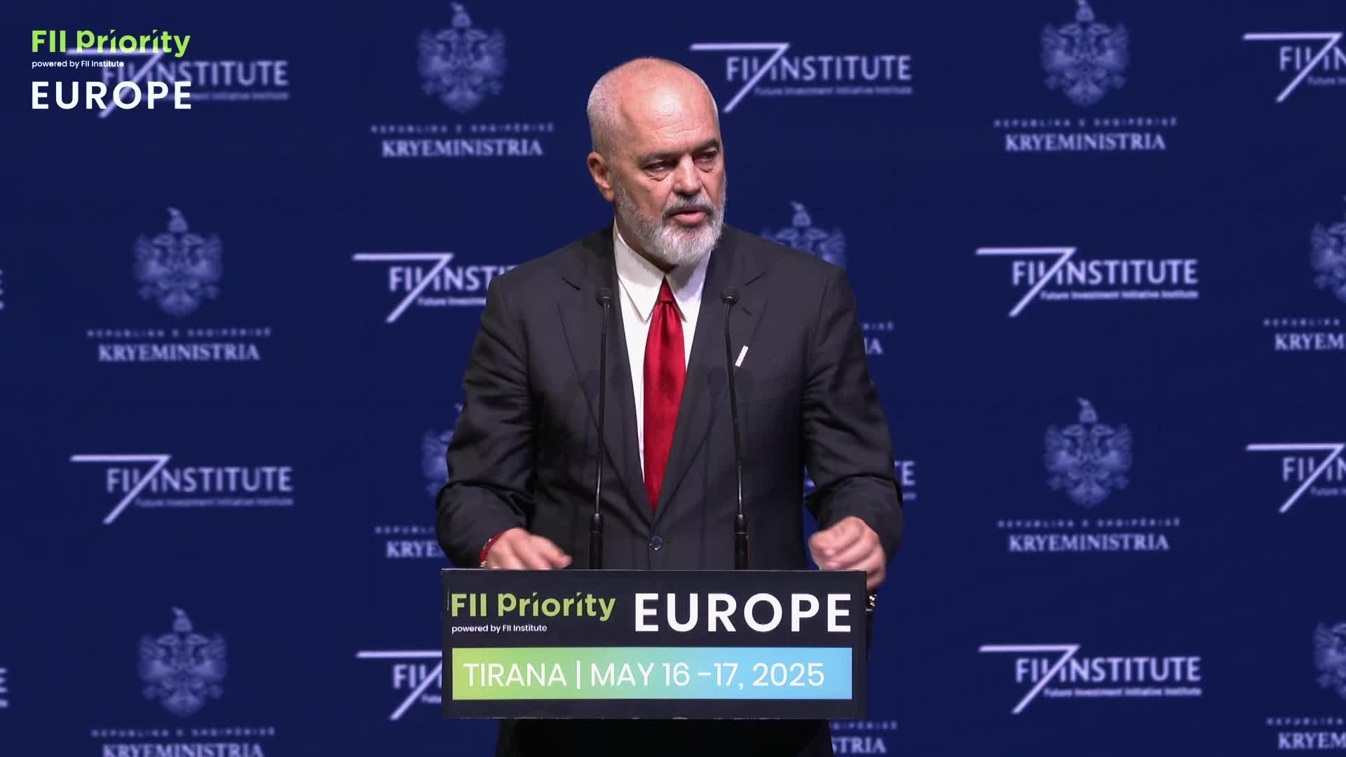 PRIME MINISTERIAL ADDRESS: H.E. Edi Rama, Prime Minister, Republic of Albania